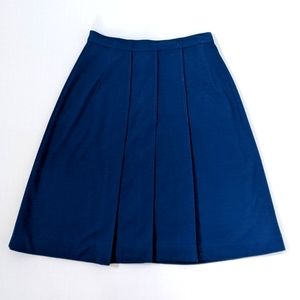 Vintage skirt royal blue pleated circa 60s